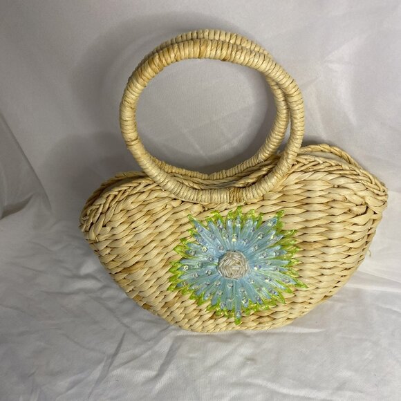 Mossimo Woven Straw Hand Bag - Picture 1 of 7